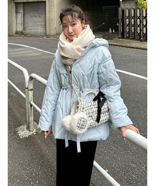 美品＊vivienne＊ファーイヤーマフ＊カーキ 美品＊vivienne＊ファーイヤーマフ＊カーキ