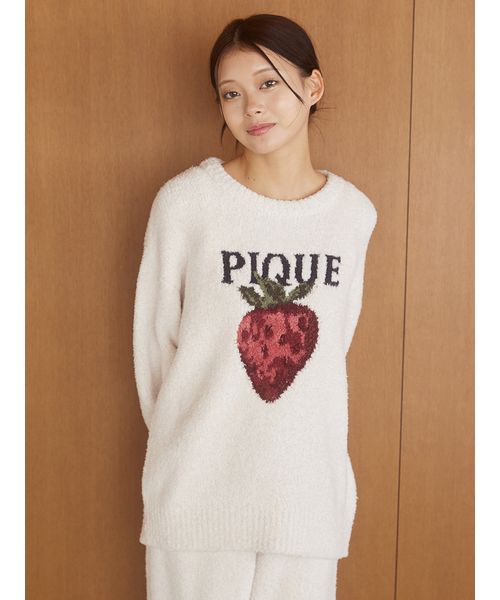 メランジストロベリージャガードプルオーバー(508636574)｜阪急百貨店