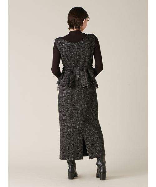 ダブル釦ツイードペプラムワンピース(508639198)｜阪急百貨店公式通販