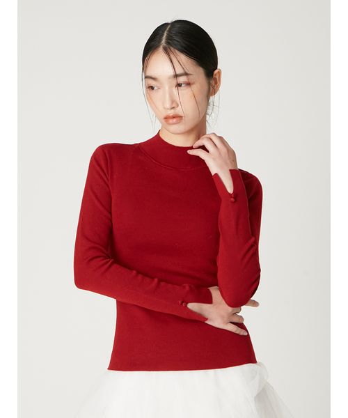 シルクブレンドバックオープンタートルニット(508639467)｜阪急百貨店