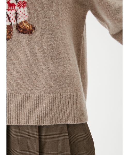 トイプードルクルーネックジャガードニット(508640677)｜阪急百貨店