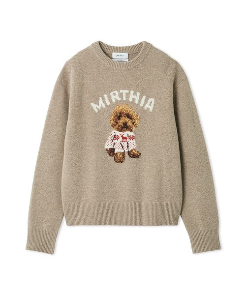 正規品♡トイプードルジャガード上下セット♡ボーダー トイプードルクルーネックジャガードニット(508640677)｜阪急百貨店