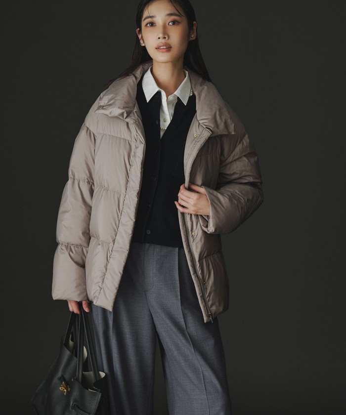 Oggi掲載】シレータフタ ハイネック ショート ダウンコート(508640808