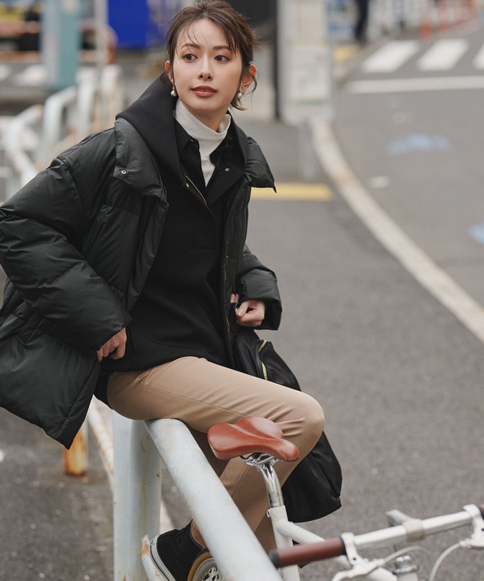 Oggi掲載】シレータフタ ハイネック ショート ダウンコート(508640810