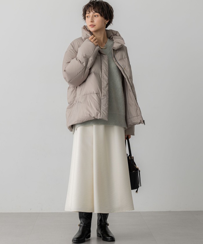 Oggi掲載】シレータフタ ハイネック ショート ダウンコート(508640810