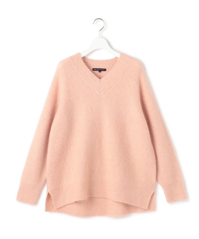 モヘヤミックススパングル Vネック ニット(508644123)｜阪急百貨店公式