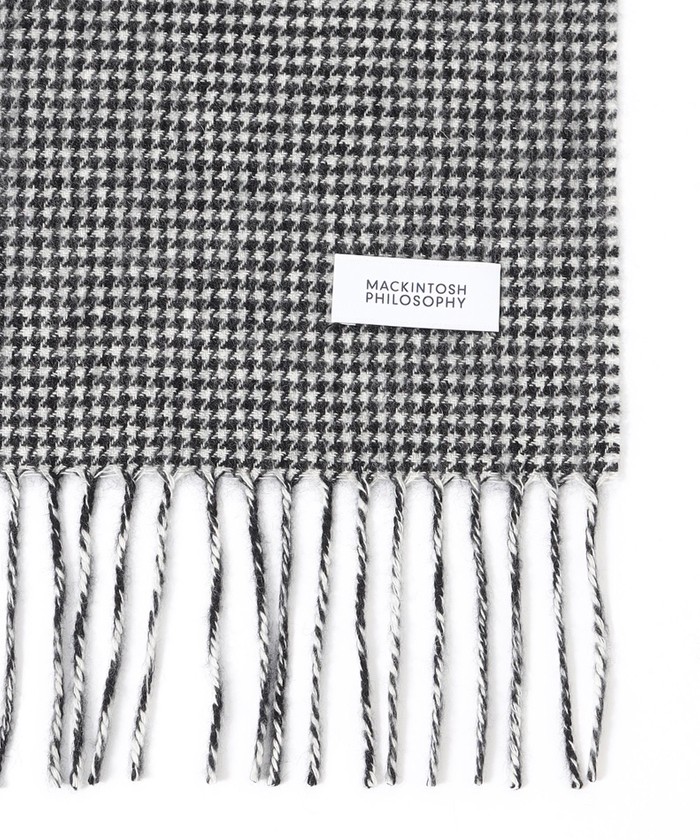 ウォッシャブルウールカシミヤ ブリティッシュチェックマフラー