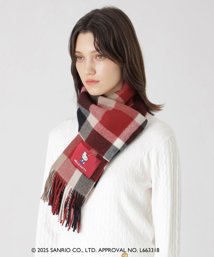 ハローキティコラボ】クレストブリッジチェックマフラー(508632198