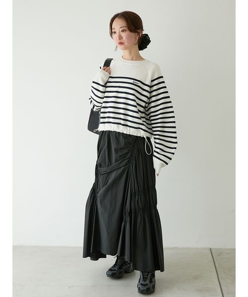 ギャザーディテールボリュームスカート(508650204)｜阪急百貨店公式