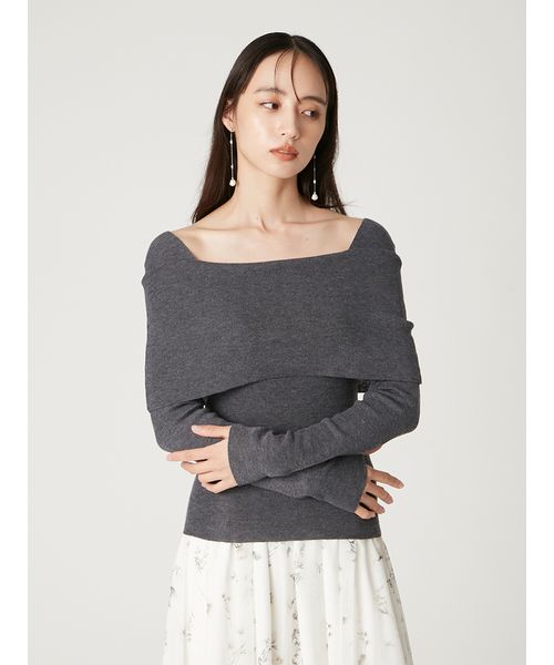 ウールシルクブレンドオフショルニット(508650217)｜阪急百貨店公式