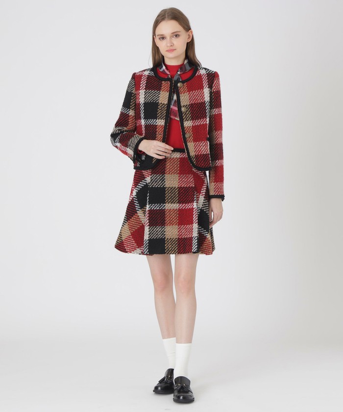 10th ANNIVERSARY】クレストブリッジチェックロービングツィードジ