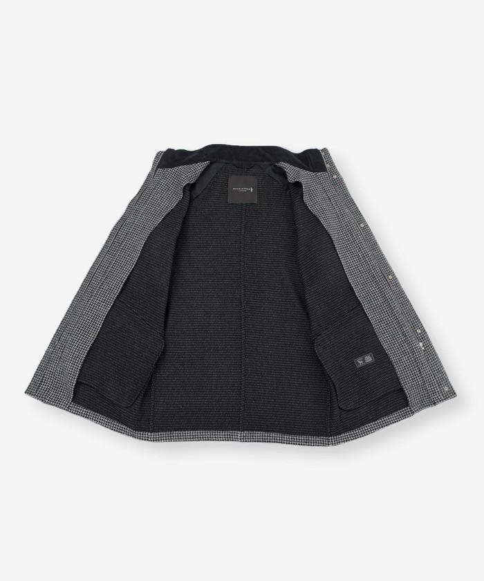 HEAT TWEED】【Ettrick】ヒートツイードスタンドカラーブルゾン