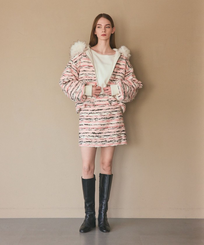 ツイードコンビショートブルゾン(508653143)｜阪急百貨店公式通販