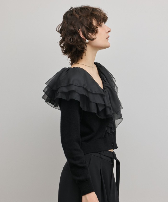 フリルニットカーディガン(508656790)｜阪急百貨店公式通販サイト