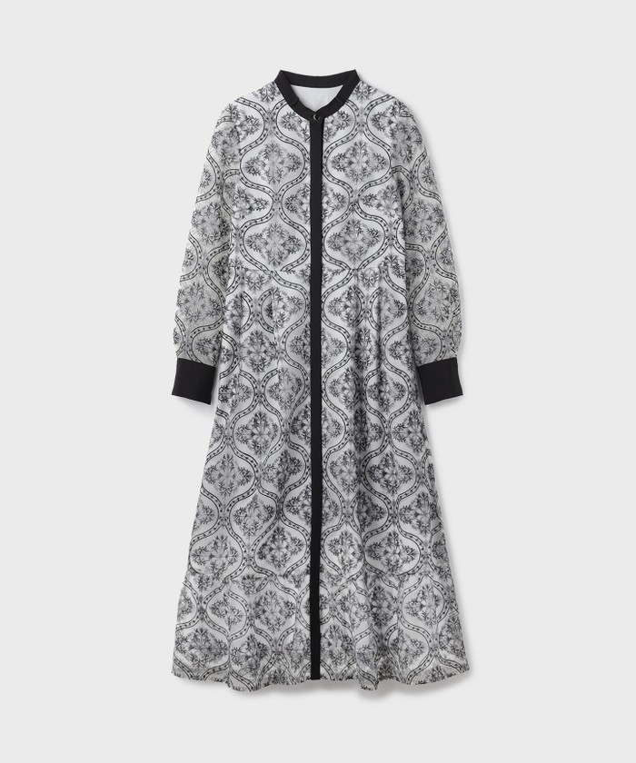 オーナメント刺繍フレアワンピース(508658842)｜阪急百貨店公式通販