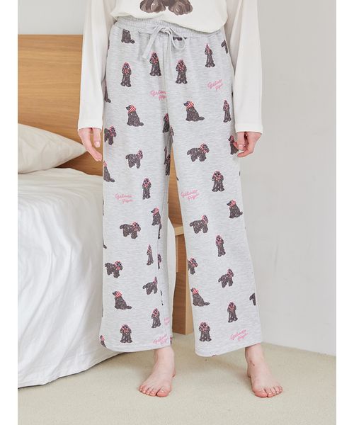 スカーフDOG柄ロングパンツ スカーフDOG柄ロングパンツ(508665245)｜阪急百貨店公式通販サイト