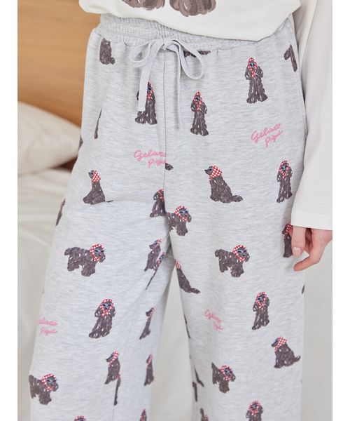 スカーフDOG柄ロングパンツ スカーフDOG柄ロングパンツ(508665245)｜阪急百貨店公式通販サイト
