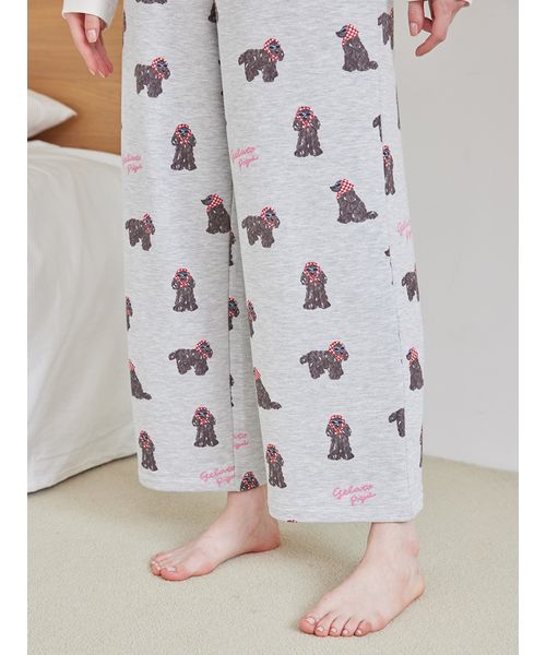スカーフDOG柄ロングパンツ スカーフDOG柄ロングパンツ(508665245)｜阪急百貨店公式通販サイト