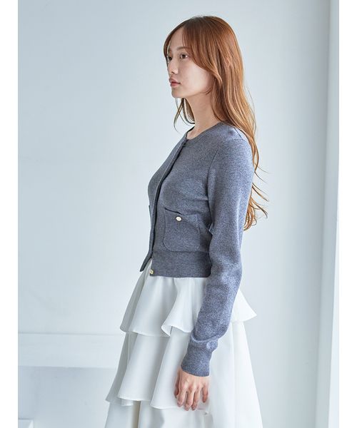 Sustainableニットカーデ×ティアードスカートセット(508669953)｜阪急