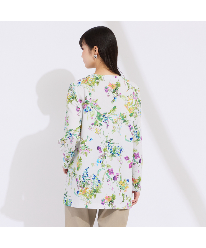 リリアンビューティ Liliane Burty 【M～4L】フラワープリントチュ