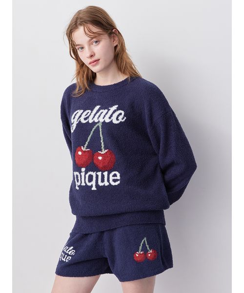 ベビモコチェリージャガードプルオーバー＆ショートパンツSET ONLINE限定】べビモコチェリージャガードプルオーバー&ショートパンツ