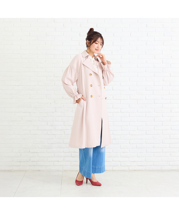 ローズティアラ RoseTiara ギャザートレンチコート(508683132)｜阪急