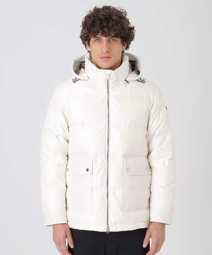 クレストブリッジチェックコンビショートダウン(508670367)｜HANKYU