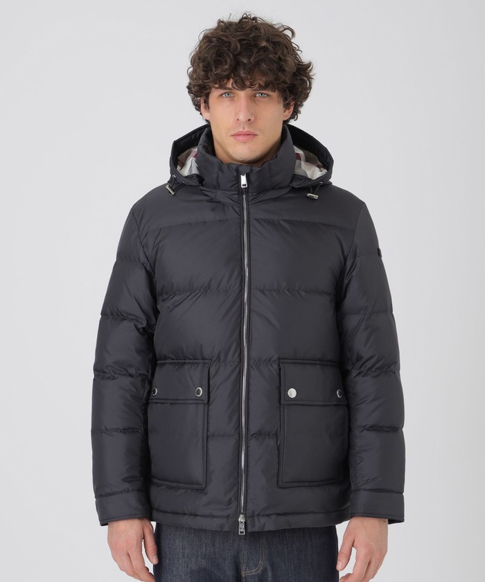クレストブリッジチェックコンビショートダウン(508670367)｜HANKYU