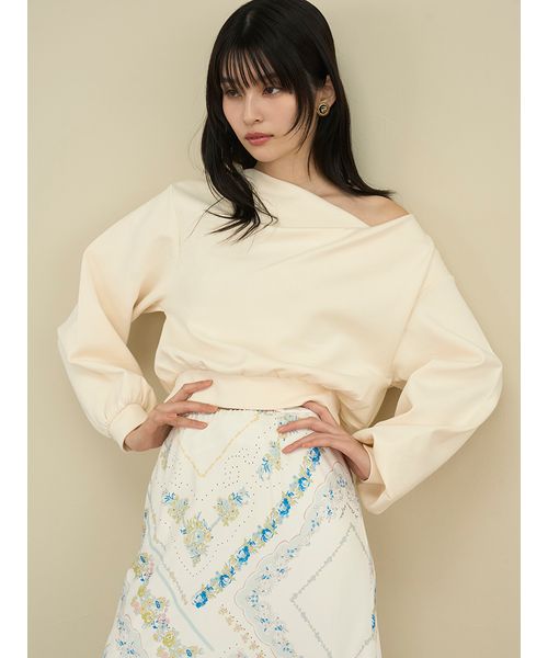 WEB限定カラー】ドレープオフショルボンディングスウェット(508684440