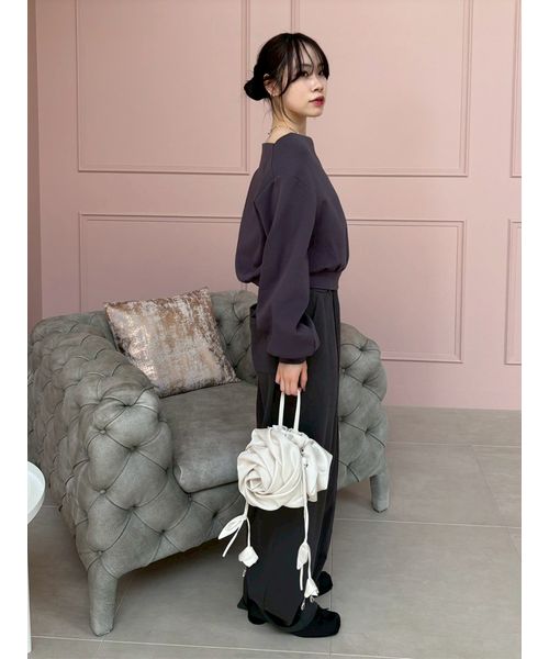 WEB限定カラー】ドレープオフショルボンディングスウェット(508684440