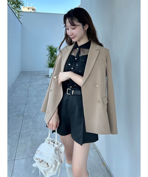 美品★ダブルブレストジャケット ダブルブレストジャケット(508684445)｜阪急百貨店公式通販サイト