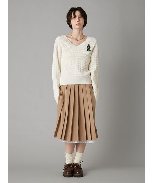 ベルト付きレースプリーツスカート(508684466)｜阪急百貨店公式通販