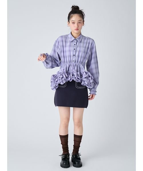 ホイップフリルヘムブラウス(508684467)｜阪急百貨店公式通販サイト 