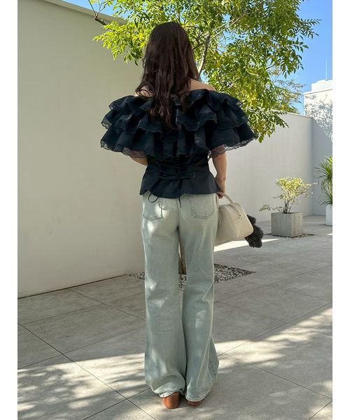 ボリュームフリルオフショル2wayブラウス(508684470)｜阪急百貨店公式