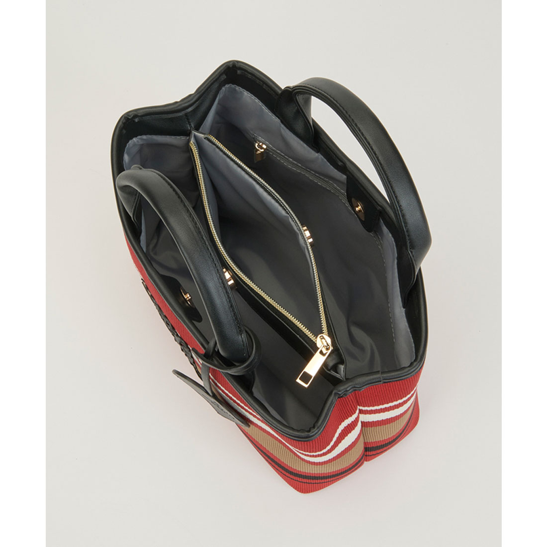 ランバン スポール LANVIN SPORT ニット使いボーダー柄カートバッグ