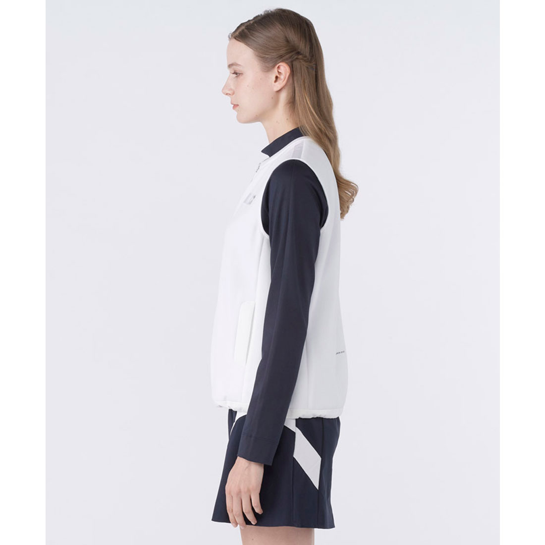 ランバン スポール LANVIN SPORT ノーカラーアウターベスト【UV