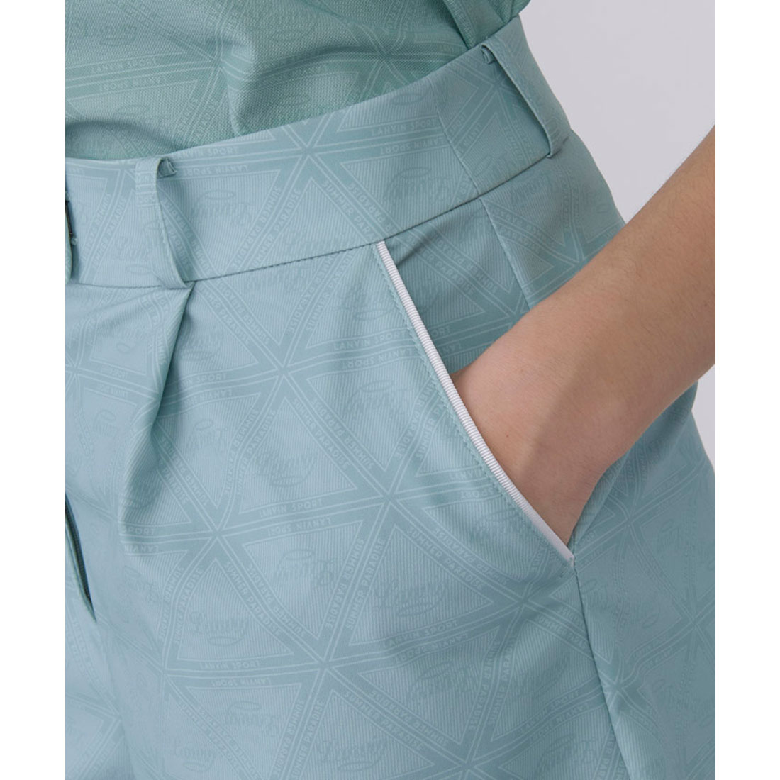 ランバン スポール LANVIN SPORT 総柄プリントキュロット【2WAYス