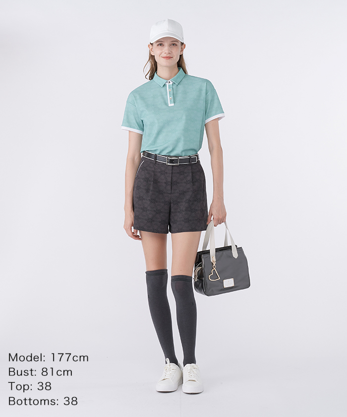 ランバン スポール LANVIN SPORT 総柄プリントキュロット【2WAYス