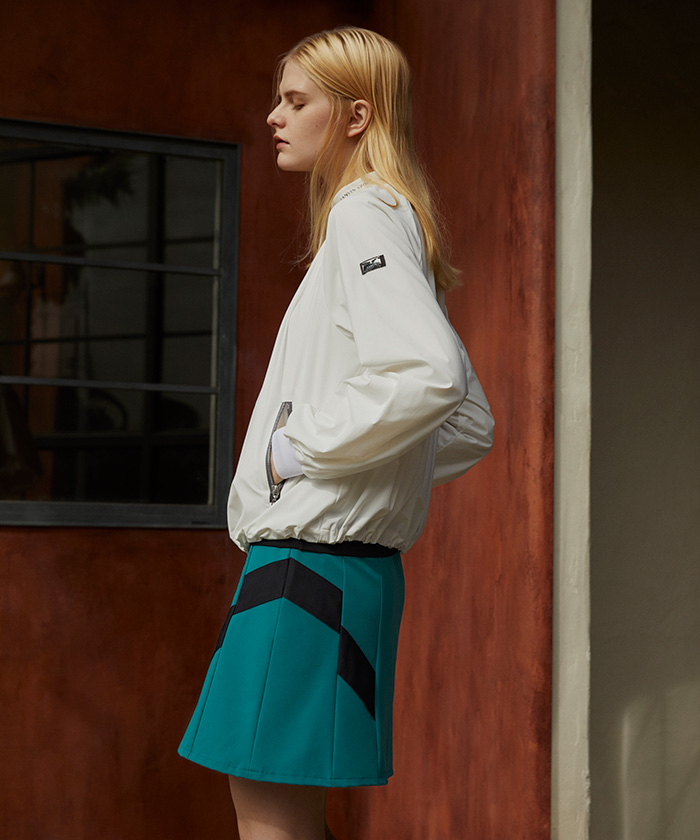 ランバン スポール LANVIN SPORT グログランリボンディテールスカート