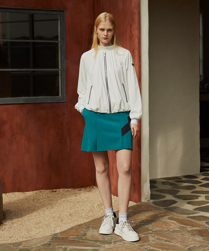 ランバン スポール LANVIN SPORT グログランリボンディテールスカート