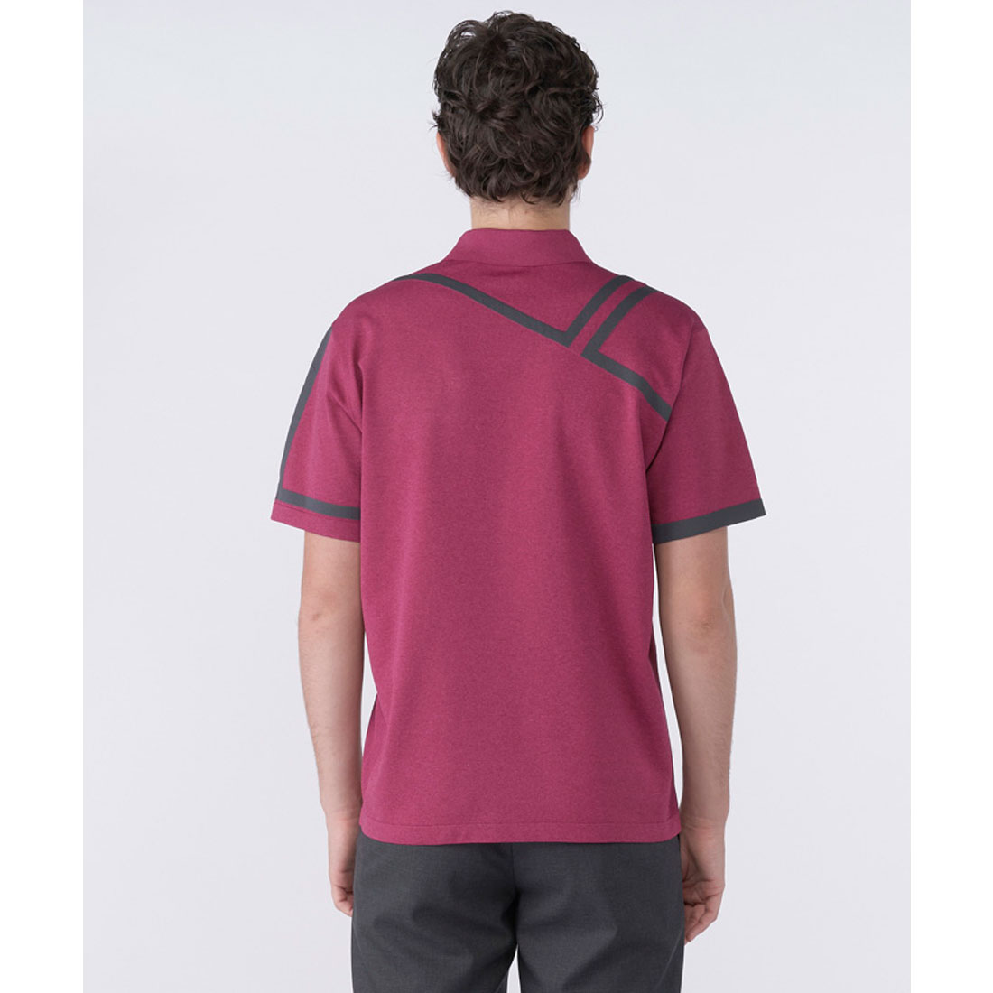 ランバン スポール LANVIN SPORT ハイゲージニット半袖ポロ【洗濯機洗