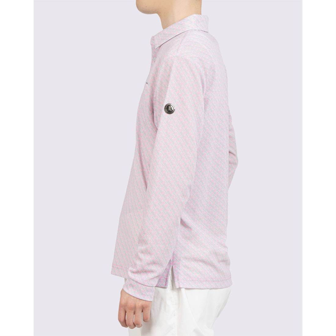 ランバン スポール LANVIN SPORT モノグラムプリント高通気長袖シャツ