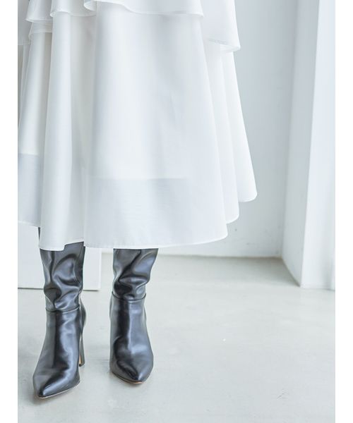 Sustainableニットカーデ×ティアードスカートセット(508669953)｜阪急