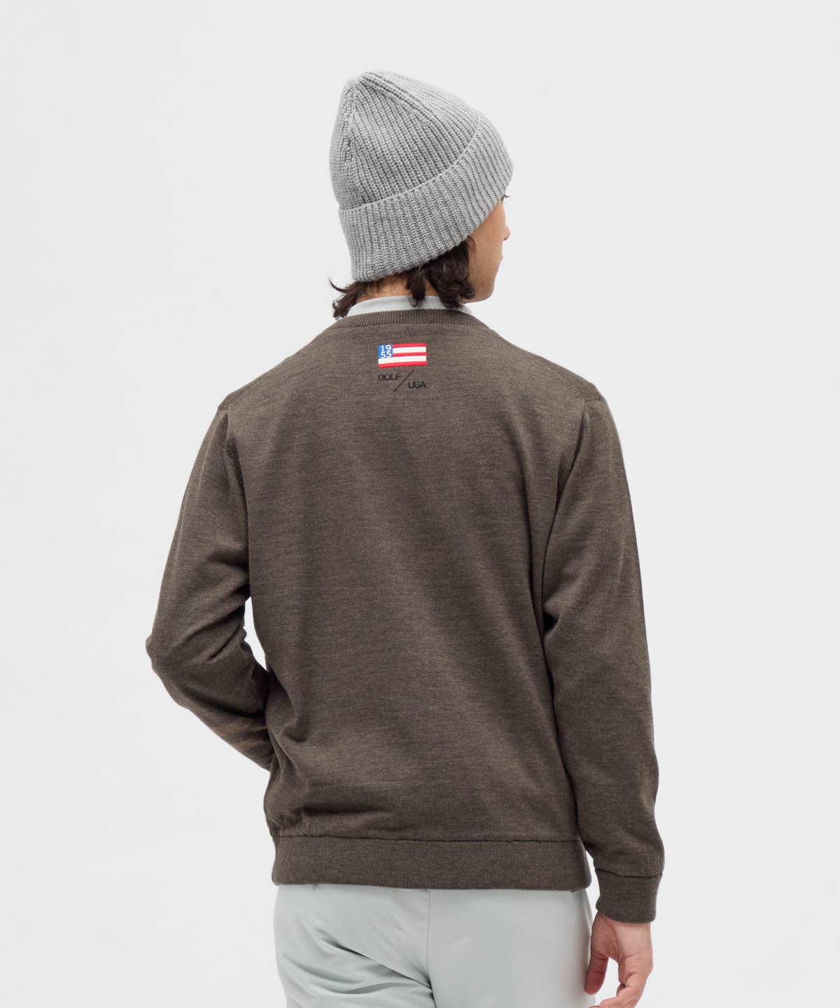 美品Munsingwear 防風セーター　リバーシブル　サイズM Munsingwear 防風リバーシブルハイブリッドニットブルゾン 25FW