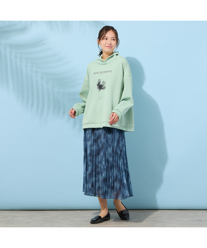 ピサーノ PISANO 【手洗いOK】フラワープリントハイネックトップ