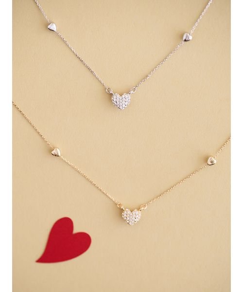 パヴェ ホースシュー ネックレス シルバー｜VARIÉLLE公式ストア sveva collection ビジューネックレス