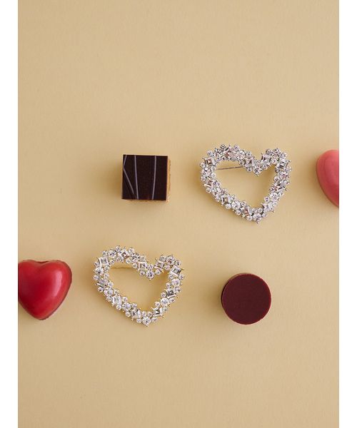 ランダムビジューハートブローチ(508696058)｜阪急百貨店公式通販