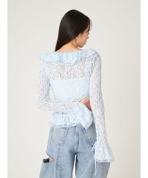 ラッフルデザインレーストップス(508697678)｜阪急百貨店公式通販