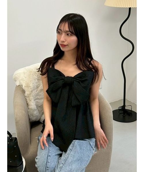 リボンペプラムキャミトップス(508697689)｜阪急百貨店公式通販サイト
