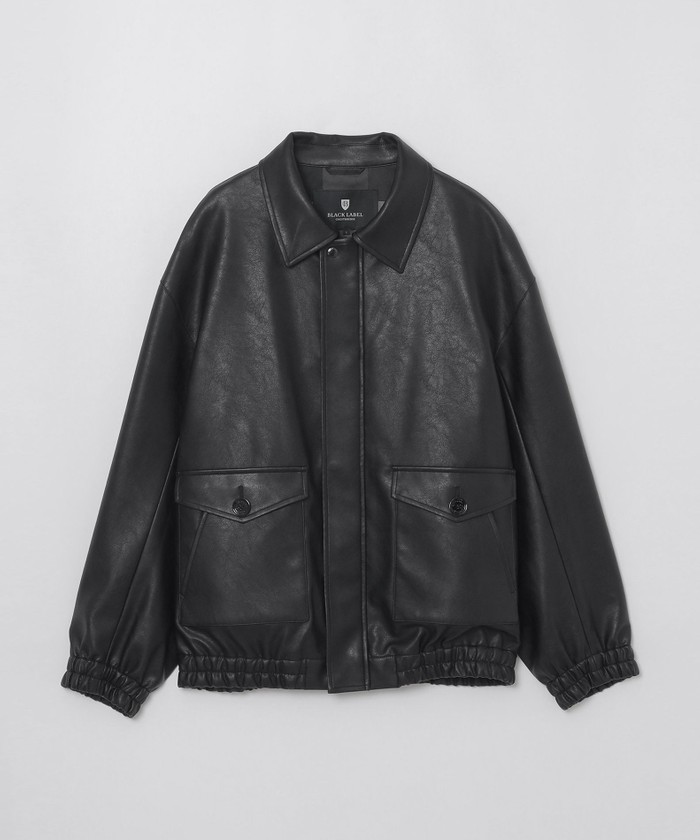 WEB限定】シンセティックレザーフライトジャケット(508670369)｜HANKYU